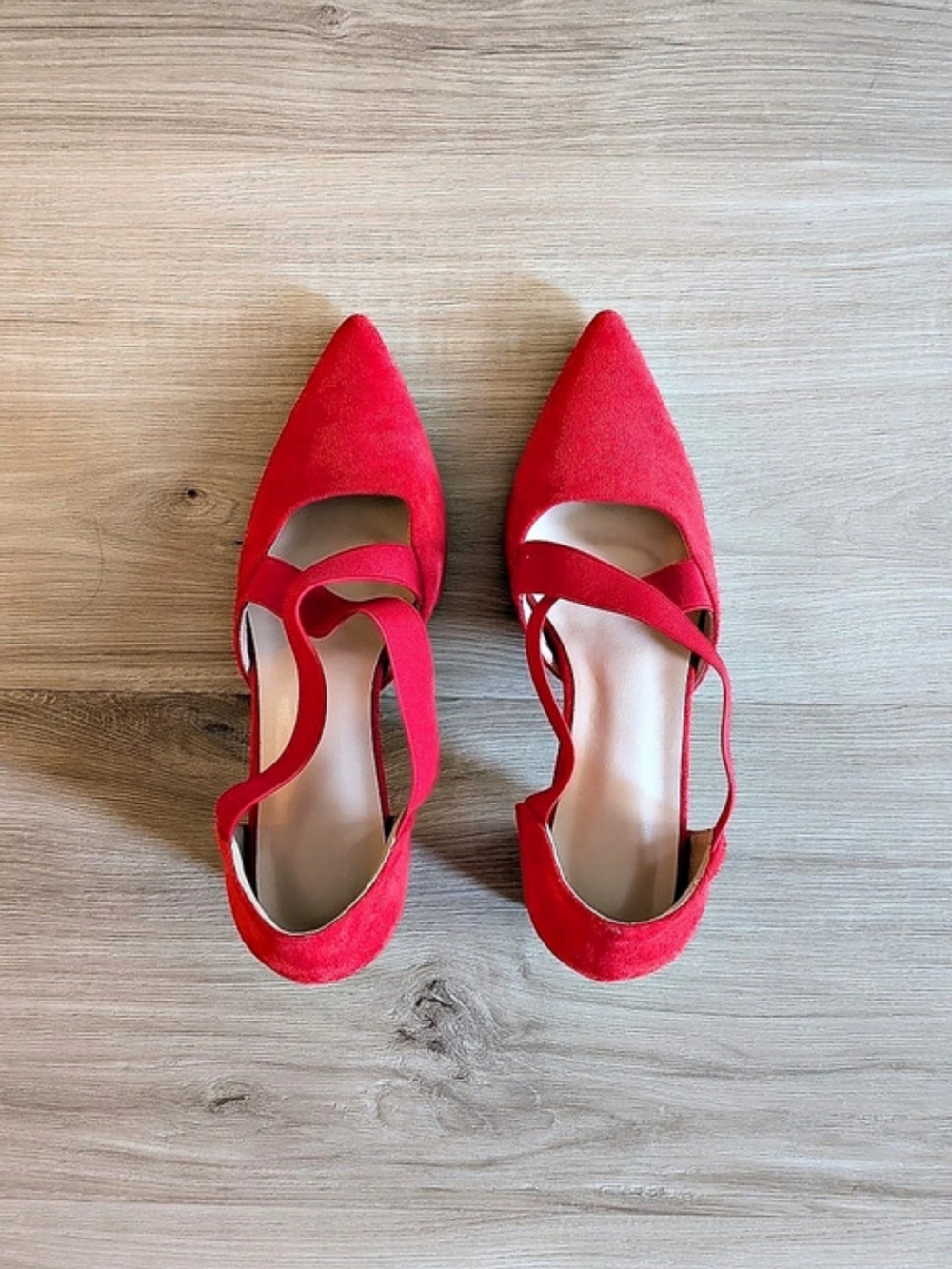 Red Ankle Strap Heels EU 37 Like New